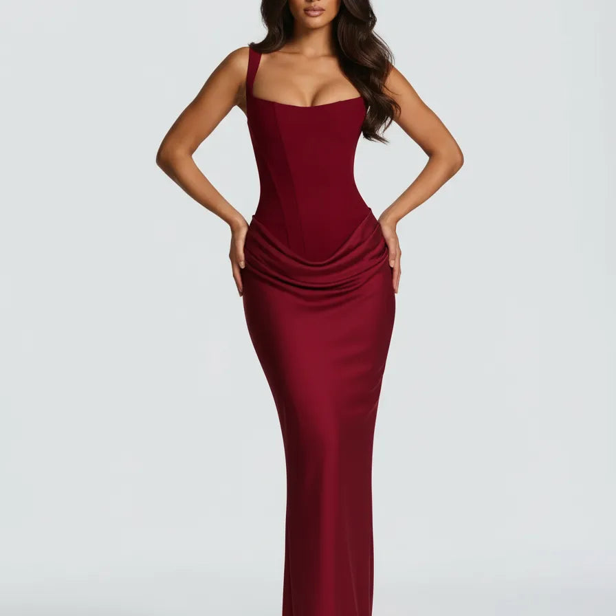 Amara | Sculpted Elegant Midi Dress