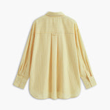 Oversized Striped Button Up Shirt Relaxed Casual Style