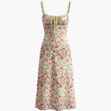 Mireviane | Floral Midi Dress with Romantic Print
