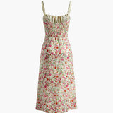 Mireviane | Floral Midi Dress with Romantic Print