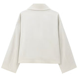 Clara | Kurzer Trenchcoat mit Doppelreiher – Elegant & Zeitlos