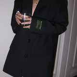 Oversized Double Breasted Blazer Dress