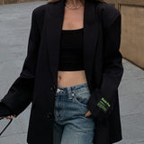 Oversized Double Breasted Blazer Dress