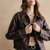 Isabelle | Cropped Lederjacke – Modern, Elegant & Zeitlos