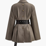 Belted Tailored Blazer Jacket