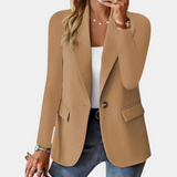 Classic Single Button Tailored Blazer