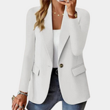 Classic Single Button Tailored Blazer