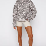 Offstage Printed Oversized Hoodie Leopard – Bold, Comfortable and Stylish