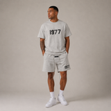 Premium Men’s Summer Set Off-White – Soft Cotton, Oversized and Timelessly Stylish