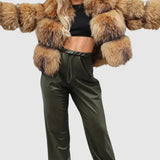 Luxury Faux Fur Chunky Winter Jacket Glam Coat