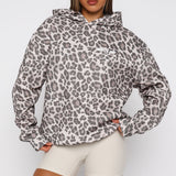 Offstage Printed Oversized Hoodie Leopard – Bold, Comfortable and Stylish