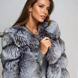 Luxury Faux Fur Chunky Winter Jacket Glam Coat