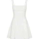 White Broderie Anglaise Mini Dress