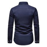 Men’s Slim Fit Contrast Trim Dress Shirt