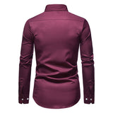Men’s Slim Fit Contrast Trim Dress Shirt