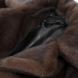 Long Faux Fur Winter Coat Elegant Plush Jacket