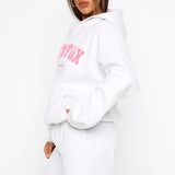 Daydreamers Madeline Oversized Hoodie Grey Marl – Comfortable, Playful and Stylish