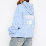 Vol. 1 Oversized Printed Hoodie Blue Bow – Comfortable, Playful and Stylish