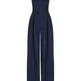 Strapless Wide Leg Elegant Jumpsuit
