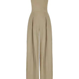 Strapless Wide Leg Elegant Jumpsuit