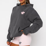 Daydreamers Angelina Oversized Hoodie Volcanic – Comfortable, Shiny and Stylish