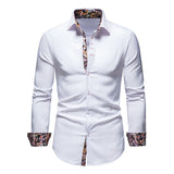 Men’s Slim Fit Contrast Trim Dress Shirt