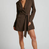 Belted Blazer Mini Dress