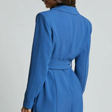 Belted Blazer Mini Dress