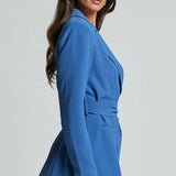 Belted Blazer Mini Dress