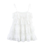 Ruffle Tiered Spaghetti Strap Mini Dress for Romantic Summer Style