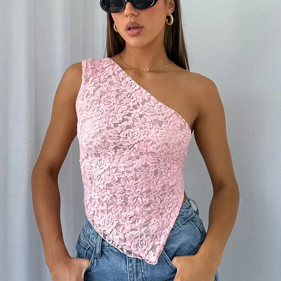 Luise | Spitzenoberteil mit Rückendetails