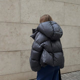 Estelle | Modische Steppjacke in Anthrazit