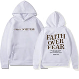 Faith Over Fear Graphic Oversized Hoodie Casual Fit