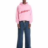 Oversized Damen Hoodie mit Sternen-Print - Streetwear