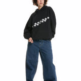 Oversized Damen Hoodie mit Sternen-Print - Streetwear