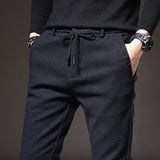 Men’s Slim Fit Elastic Waist Dress Pants