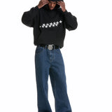 Oversized Damen Hoodie mit Sternen-Print - Streetwear