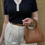 Contrast Trim Short Sleeve Polo Top