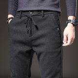 Men’s Slim Fit Elastic Waist Dress Pants
