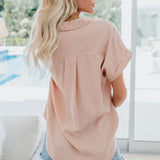 Cleo | Relaxed Fit Casual Blouse with Button Front
