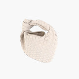 Ilyse | Geflochtene Mini-Tasche aus Wildleder