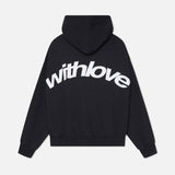 With Love Graphic Oversized Hoodie Casual Street Style