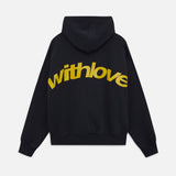 With Love Graphic Oversized Hoodie Casual Street Style