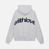 With Love Graphic Oversized Hoodie Casual Street Style