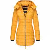 Lightweight Quilted Long Puffer Jacket with Hood