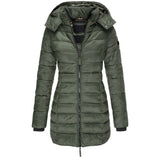 Lightweight Quilted Long Puffer Jacket with Hood