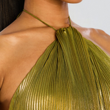 Rosalie | Long elegant dress with sculpted fit and refined detailing