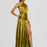 Rosalie | Long elegant dress with sculpted fit and refined detailing