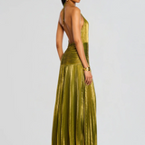 Rosalie | Long elegant dress with sculpted fit and refined detailing