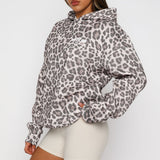 Offstage Printed Oversized Hoodie Leopard – Bold, Comfortable and Stylish